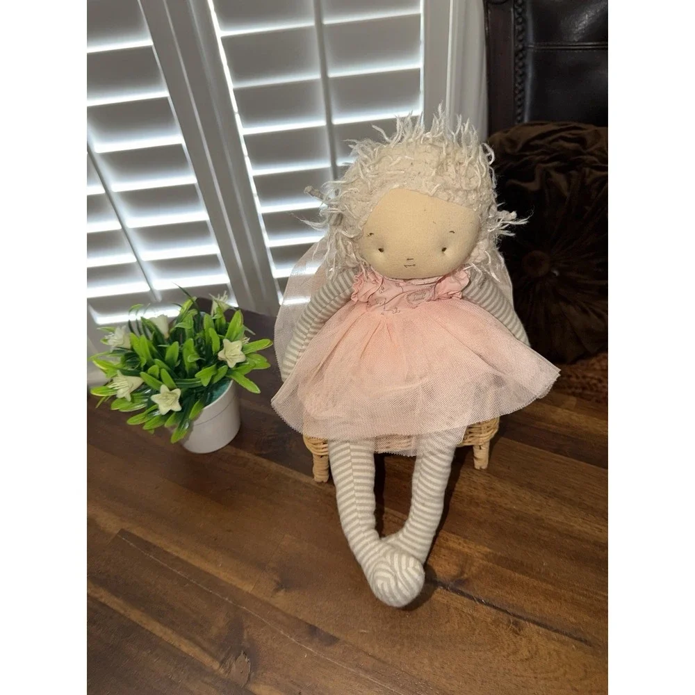 Bunnies By The Bay Elsie A Pretty Girl Is Pretty Inside Plush Doll Pink Tutu 12